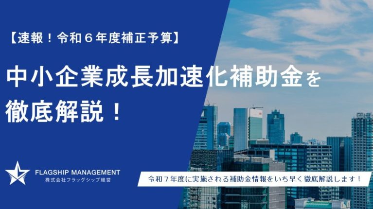 中小企業成長加速化補助金